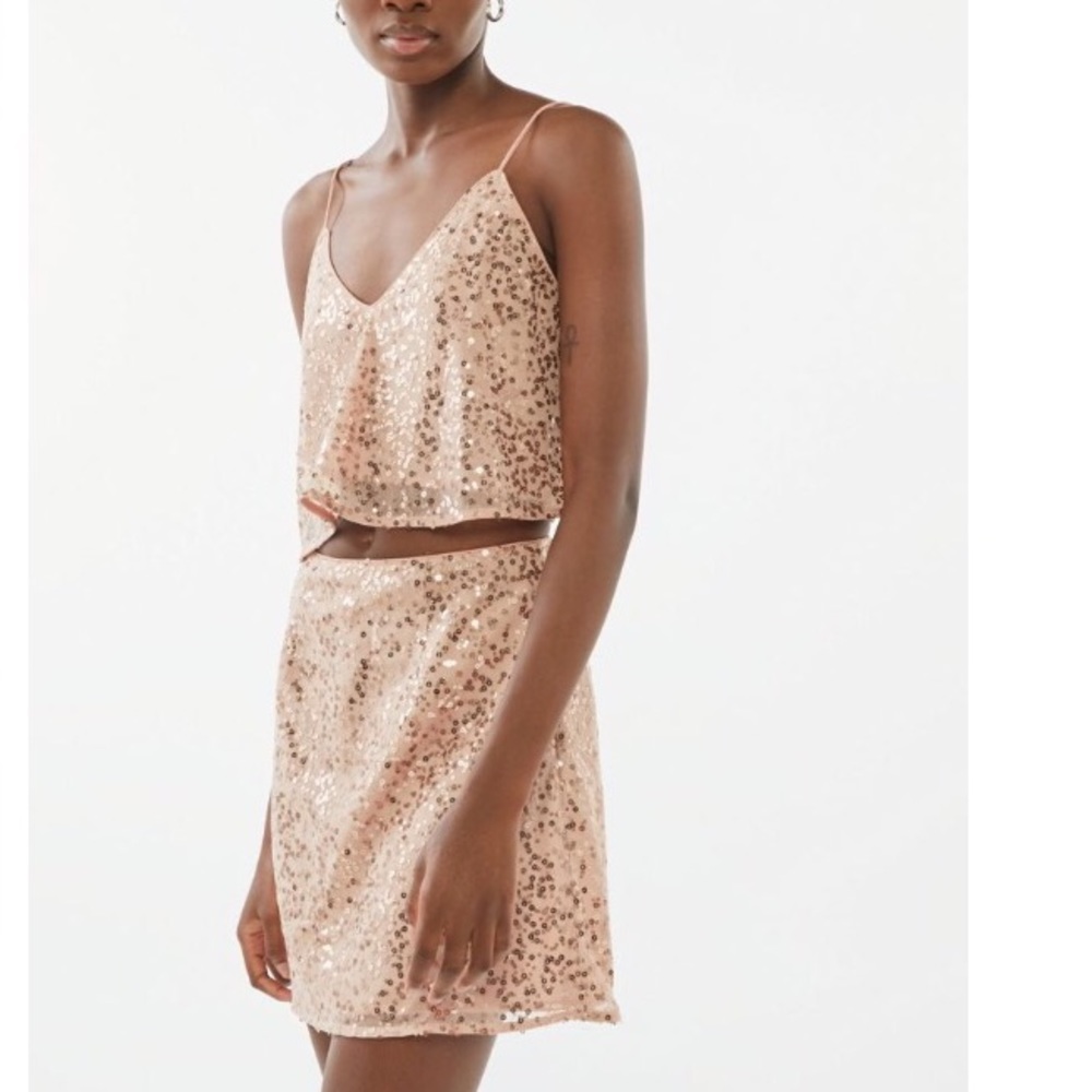 UO Sequinned Mini Skirt